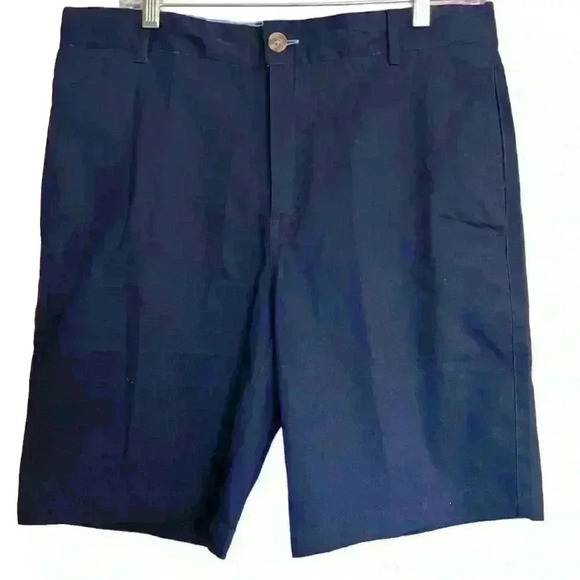 Tailorbyrd NWT navy, flat front shorts. Size‎ 32 - Picture 1 of 9